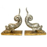 Pending Sale - Pair Dolphin Form Bookends