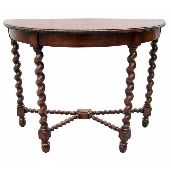 Spanish Demilune Console
