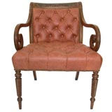 19th C. English Scrolled Arm Chair (GMD#1177)