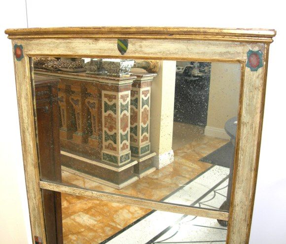 19th C. Heraldic Mirror