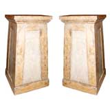 Pair 19th C. Italian Pedestals w/Marble Tops (GMD#1284)