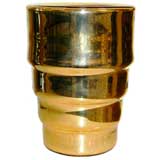 Retro Gold Mercury Glass Vase