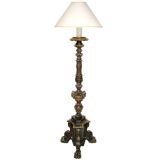 Antique Italian Baroque Style Torchiere Floor Lamp
