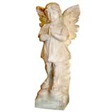 19th C. Carved Marble Praying Angel (GMD#1363)