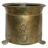 Brass Paw Footed Cachepot/Coal Pot (GMD#1389)