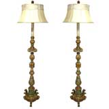 Pair Italian Torchiere Floor Lamps (GMD#1920)