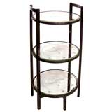 Unique Mahogany & Mirror 3-Tier Etagere