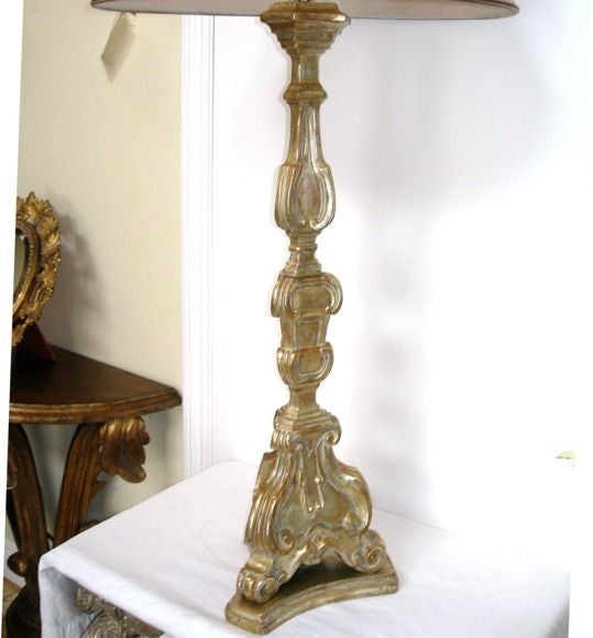 Italian LXIV Style Candlestick Lamp (GMD#1934) For Sale