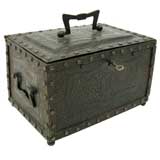 19th C. Art Nouveau Strong Box