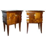 PAIR OF FRENCH ART DECO NIGTH STANDS