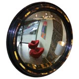 large round horn lacquer finish convex mirror