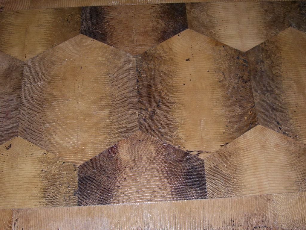 Wood LIZARD SKIN COFFEE TABLE
