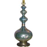HAND PAINTED GLASS SINGLE LAMP