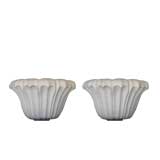 SET OF FOUR ORGANIC  PLASTER SCONCES