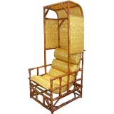Retro FRENCH BAMBOO CANOPY CHAIR