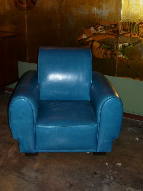 PAIR OF FRENCH CLUB CHAIRS IN THE STYLE OF PAUL DUPRE-LAFON