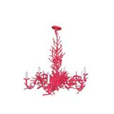 Coral iron chandelier