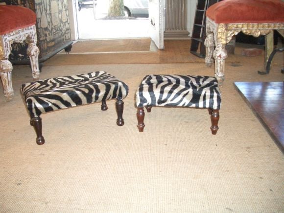 Pair of antique stools