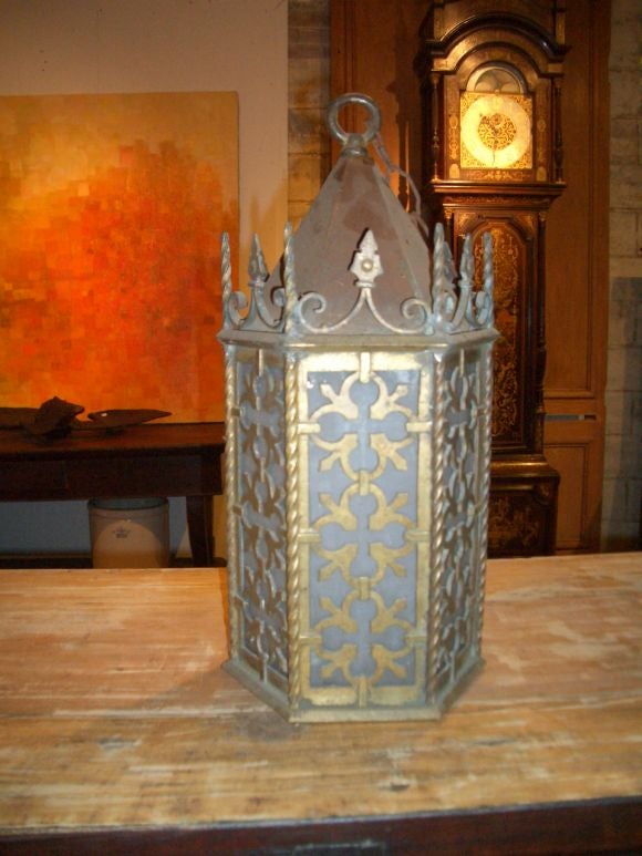 Gothic bronze lantern