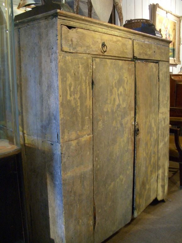 American pine three shelf cupboard