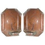Pair of Copper Candle Holders