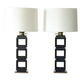 Cube frame table lamps