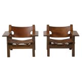 Vintage Borge Mogensen 'Spanish Chairs'