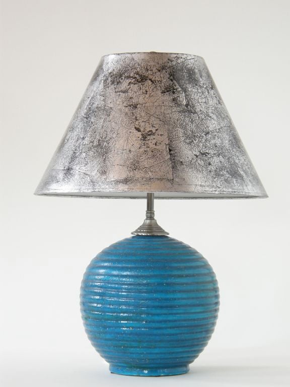 French art deco ceramic lamp