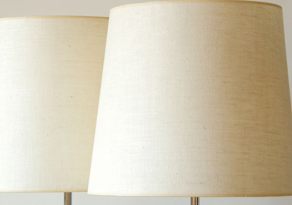Pair of Nessen marble lamps 1
