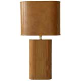 Unique laminated wood lamp