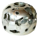 Vintage Brutal Italian pewter vase