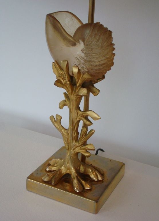 Lamp with Resin Shell by Charles et Fils