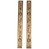 Pair 18th Century Carvedwood Panels From A Music Room
