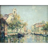 M. Bompard Nineteenth Century Grand Canal Scene Of Venice.