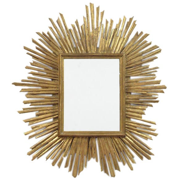 Giltwood Starburst Mirror