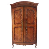 French Provencial Cherry Armoire.