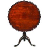18th Century English Pie Crust Tilt Top Table