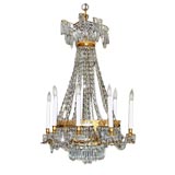 Outstanding 19th Century Russian Eight Arm Crystal Chandelier.