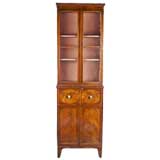 A Charming Geo III Bookcase Cabinet Of Diminutive Scale