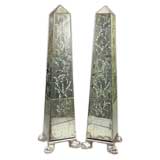 One Pair 1940's Venitian Monumental Oblisks.