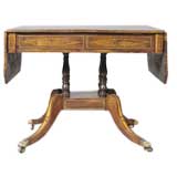 A Regency Rosewood and Inlaid Sofa Table,