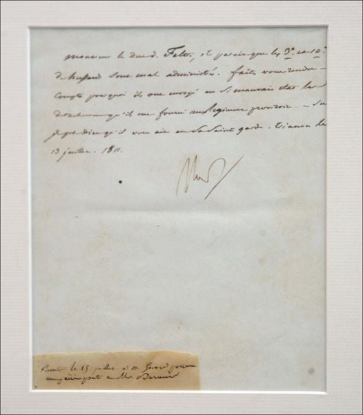 French Letter From Napoleon To Josephine