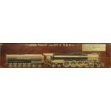 An American Folk Art Painting Of A Train On Panel.