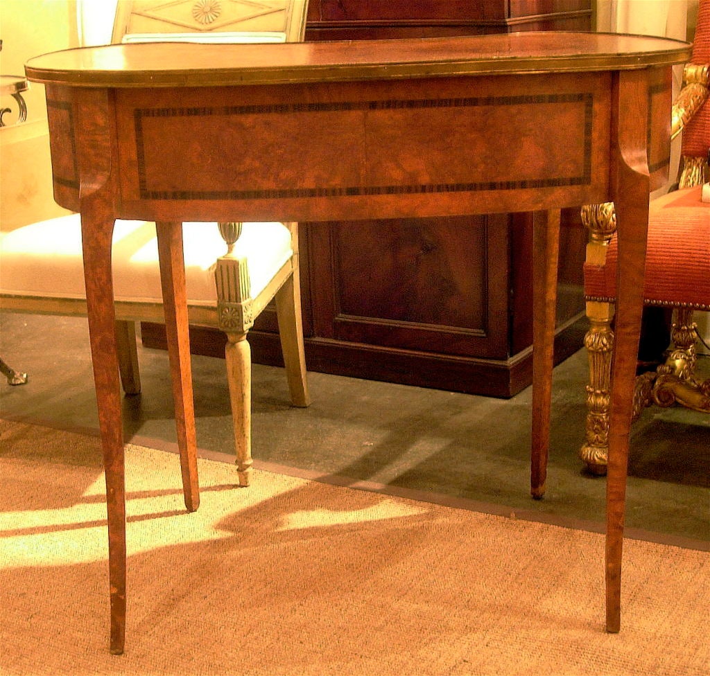 Louis XV Style Kidney Shaped Writing Table.