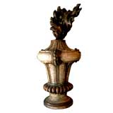 Italian Carved Wood Urn Finial