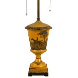 Antique English Tole Lamp