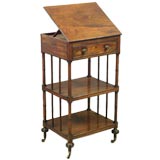 English Mahogany Library Book Stand