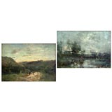 One pair Landscape by George Boyle (1826-1899)