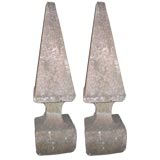 A Pair Of Stone Obelisks