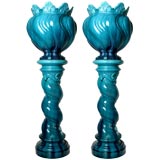 Pair of Art Nouveau Clement Massier Jardinaires
